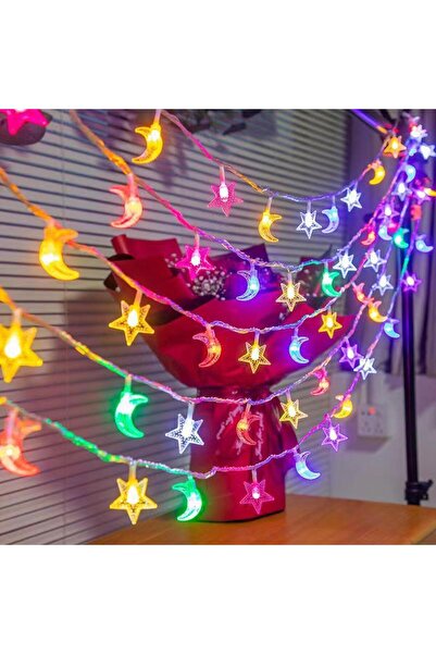 Morvena Picks Lumini LED tip ghirlandă pentru camping, decor cort, stele + lu...