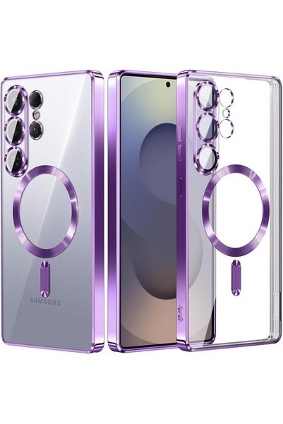 GBUFIYSN Magnetic Phone Case for Samsung Galaxy S26 Ultra: Electroplated Soft...