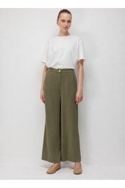 Mizalle Pantolon, L, Haki