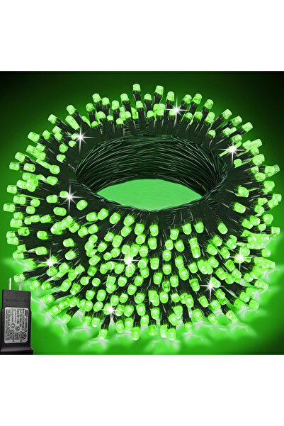 Morvena Picks Luminițe verzi pentru Halloween, 300 LED-uri, 30m, de interior/...