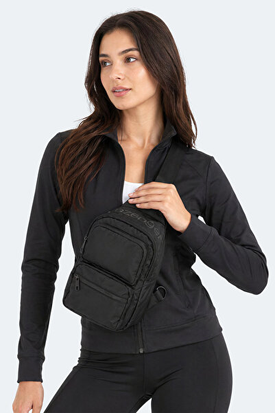 Slazenger Loony I Unisex Black Waist Bag