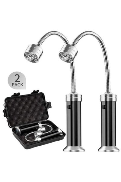 Morvena Picks Lumină super luminoasă pentru grătar cu bază magnetică și LED, ...