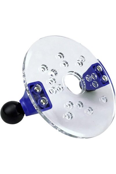 Morvena Picks Bază transparentă pentru router - Asamblare ușoară, mânere dubl...