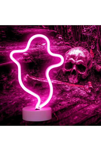 Morvena Picks Lumini neon fantomă de Halloween, lumini neon LED în formă de f...