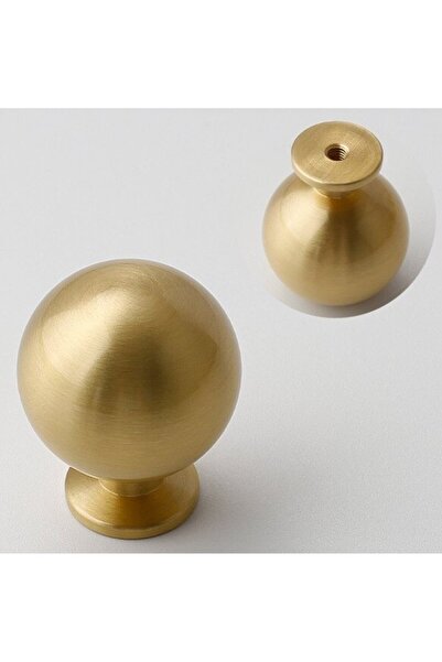 Morvena Picks Set de 4 mânere sferice vintage pentru dulapuri, 2,5 cm, bronz ...