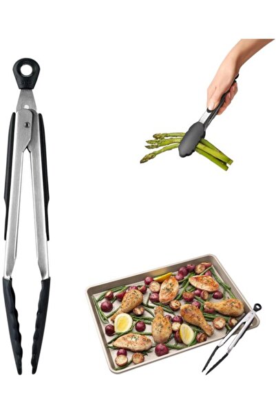 Morvena Picks 1 bucată, Clește de silicon pentru grătar, Clește pentru carne,...