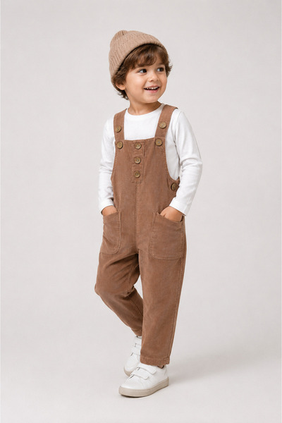 Overdo Unisex Velvet Children's Jumpsuit