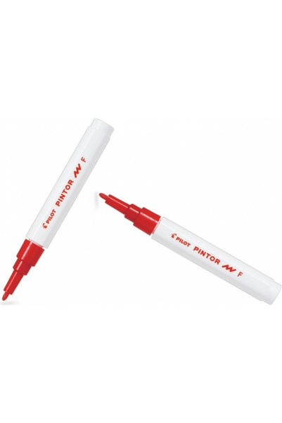 Pilot Pintor (F) Round Tip Red (Two Pieces)