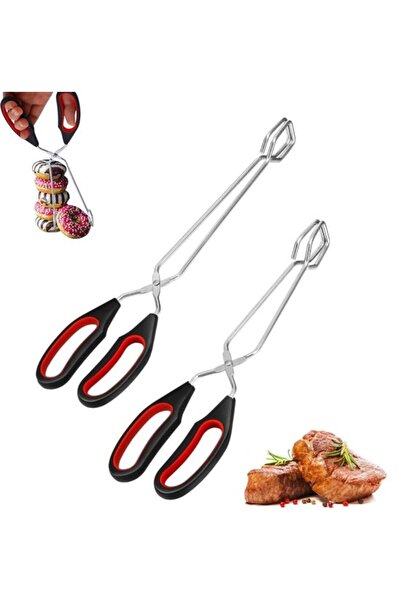 Morvena Picks Clești pentru grătar - Set de 2 - Bucătărie/Carne/Grătar - Pens...