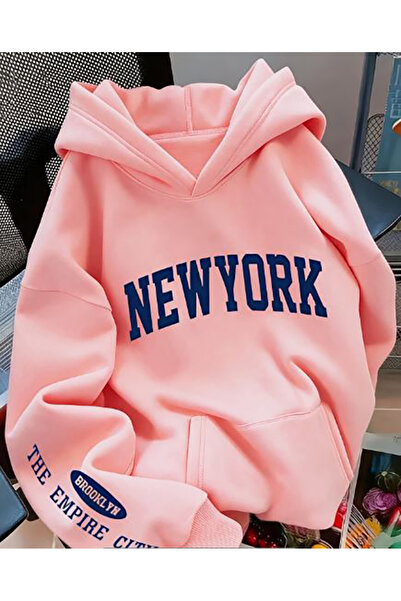 Genel Markalar ÜÇ İPLİK BASKILI UZUN KOLLU SWEATSHIRT