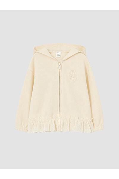 LC Waikiki Hooded Embroidered Girls' Sweatshirt from Uzg Store for Style Enth...