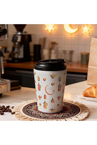 Generic كوب قهوة معزول من جالادون سعة 12 أونصة، كوب سفر من الفولاذ المقاوم لل...
