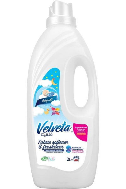 Velveta جل منعم ومنعش للأقمشة خفيف للغاية، 2 كجم