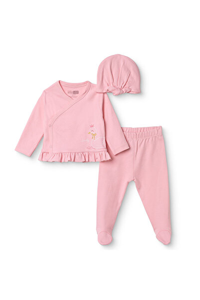 ebebek Hello Baby HelloBaby Yenidoğan Zıbın-Şapka-Patikli