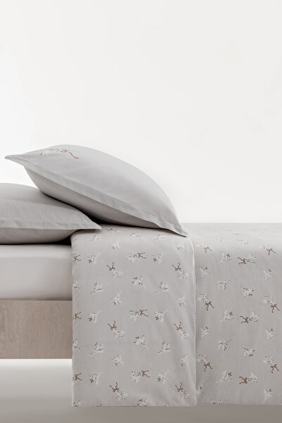 Yataş Leeds %100 Pamuk Tek Kişilik Nevresim Seti - Bej