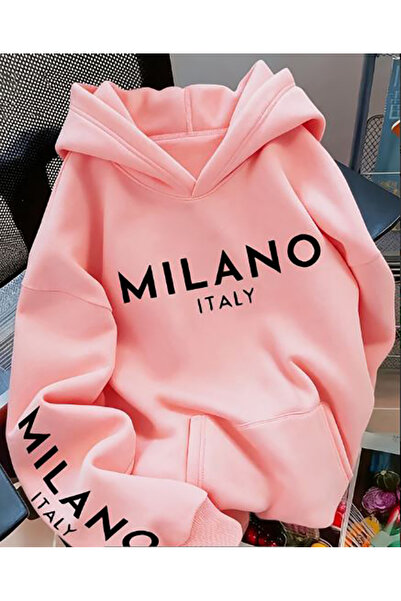 Genel Markalar ÜÇ İPLİK BASKILI UZUN KOLLU SWEATSHIRT