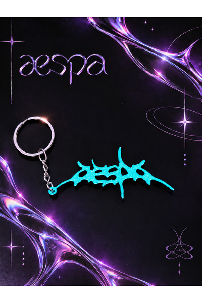 Generic Brand سلسلة مفاتيح بشعار Aespa