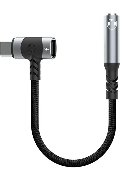 GENERAL محول Jfadg من USB C إلى سماعة رأس 3.5 ملم وشاحن، محول 2 في 1 من USB C...