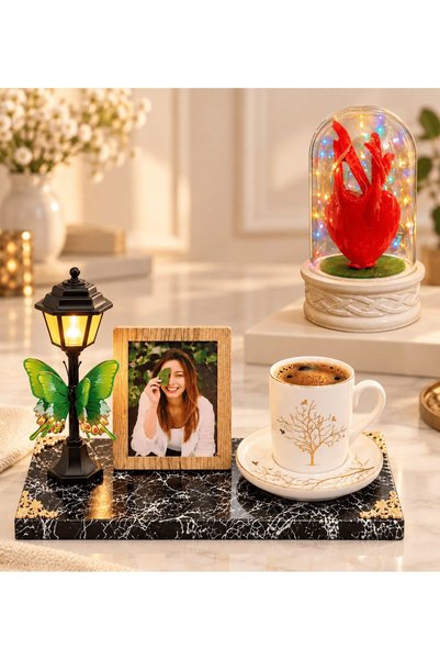 hediye arıları Photographed Street Lamp Tree of Life Porcelain Coffee Cup and...