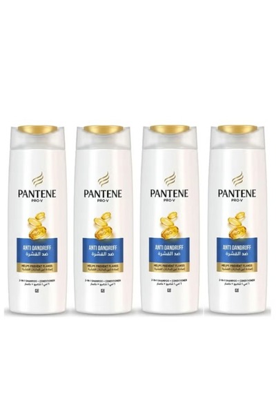 Pantene Anti-Dandruff Shampoo 190ml, Pack of 4