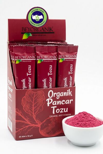 BEYORGANİK Organik Pancar Tozu 20 Adet* 10 gr (Kutu) ( Pestisit ve Nitrat Ana...