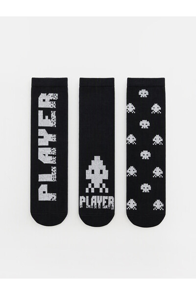 LC Waikiki 3-Piece Embroidered Boys' Socks from Uzg Store for Style Enthusiasts