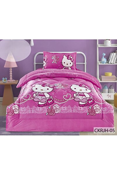Moon Winter Baby Bedspread (Velvet with Fur) with Cartoon Pattern 3 Pieces 17...