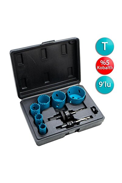 Titi DP1000T Kobaltlı HSS Bi-Metal Panç Seti 9 Parça (Tesisatçı)