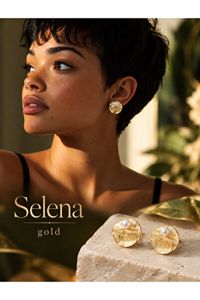 selena gold küpe