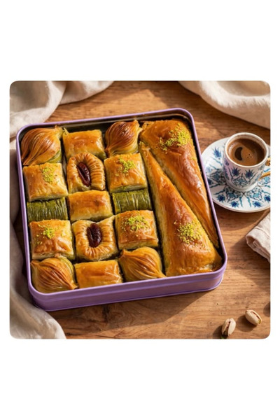 Istanbul baklava بقلاوة غازي عنتاب المتنوعة في علبة أنيقة (850 جرام)