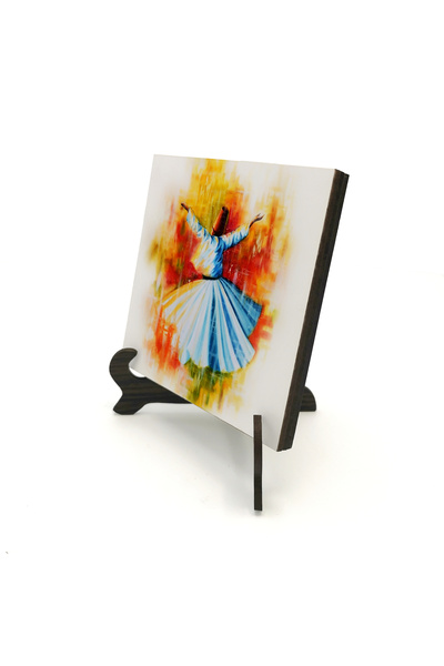 Sadrazam Semazen Printed Wooden Tabletop 10X10 1G-Semazen1