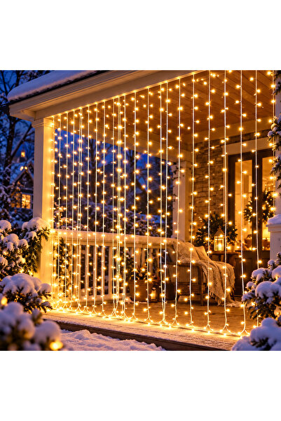 BellFyd Instalatie LED Tip Perdea 3 x 3 m, 8 Moduri de Iluminare, Memorie, IP...