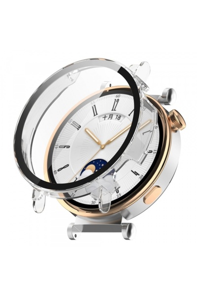 Techsuit Husa Defense360 Pro pentru Huawei Watch GT 4 41mm, Transparenta
