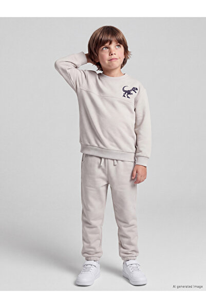 LC Waikiki Dinosaur Printed Boy's Tracksuit Set for Style Enthusiasts from Uz...