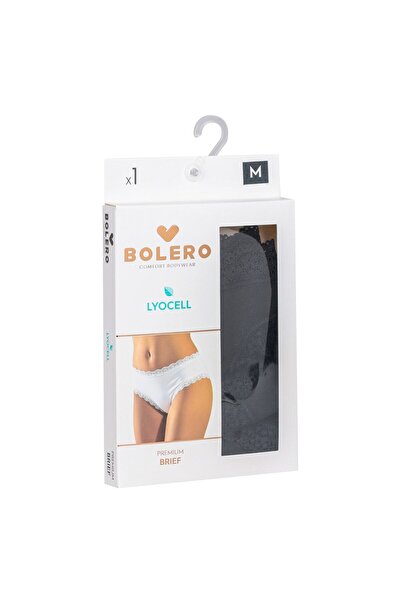 Bolero Women's Black Lace Breathable Stretch Fabric Slip