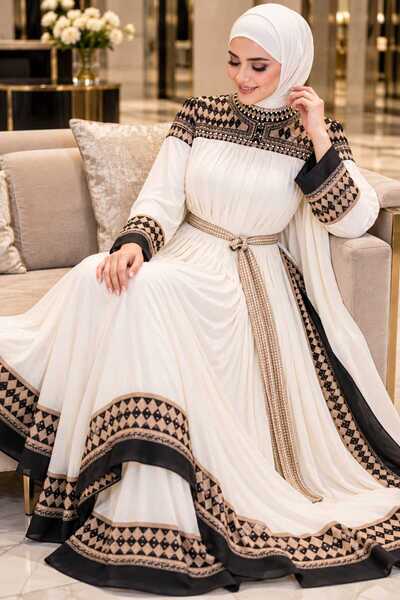 Velora Dresses فستان نسائي طويل ابيض انيق