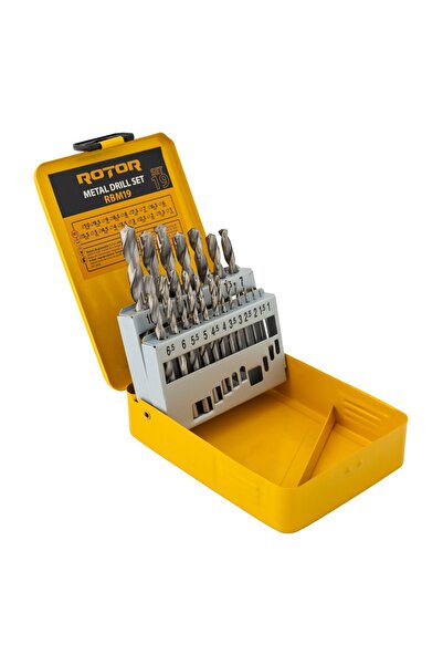 Rotor Set Burghie Metal RBM19, 19 piese, HSS, pentru gaurit metal