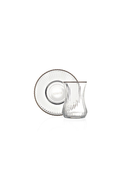 Schafer Optik 6 Kişilik Çay Seti 12 Parça-Platin