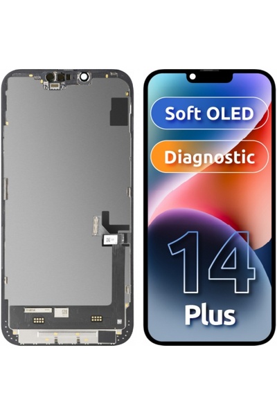 MP Display cu Touchscreen compatibil cu Apple iPhone 14 Plus, cu Rama, Versiu...