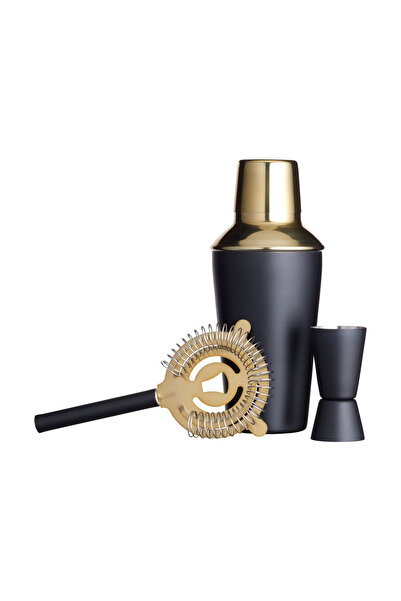 BarCraft 3-piece cocktail set, stainless steel -