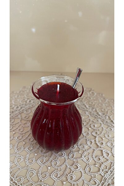 El Yapımı Jel Mum – Çay Görünümlü Dekoratif Mum