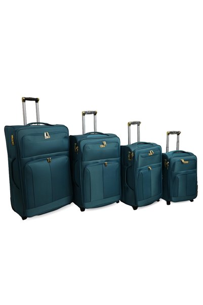 Generic Brand 4Pcs Canvas Luggage Suitcase Set with 2 Wheels |   Sizes 32/28/...