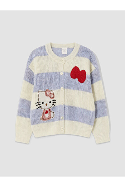 LC Waikiki Hello Kitty Nakışlı Kız Çocuk Triko Hırka
