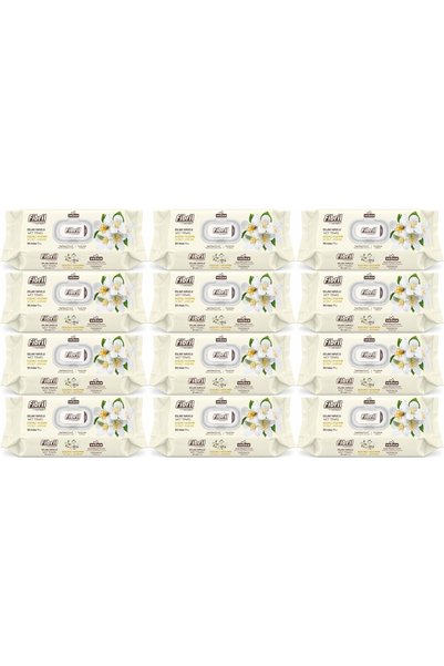 Fibril Islak Havlu Mendil 90 Yaprak Gizemli Yasemin Plastik Kapaklı (12 Li Se...
