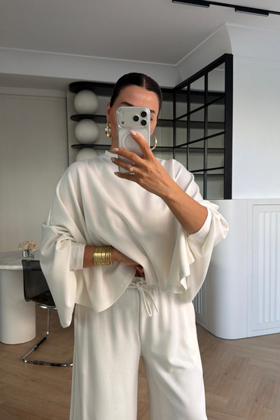 My Blog White Cape Modal Set - 0398