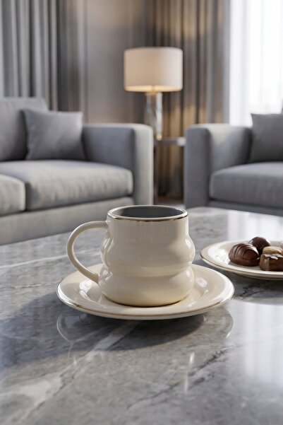 Cooker Velmont 6-Person 90 ml Porcelain Coffee Cup Set Ckr4603