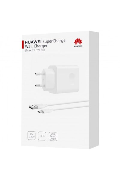 Huawei Φορτιστής Τοίχου με Καλώδιο USB-C Γνήσιος CP404B, 22.5W, 2.25A, 1 x US...
