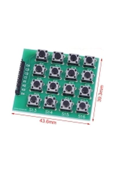 Generic Keypad Module 4x4 με 16 Κουμπιά (Πράσινο PCB)