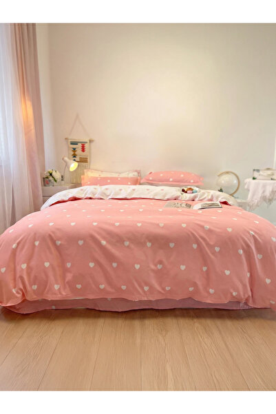 Styli 4-Piece Polyester Quilt Cover Comforter Set - Peach, 180x220cm