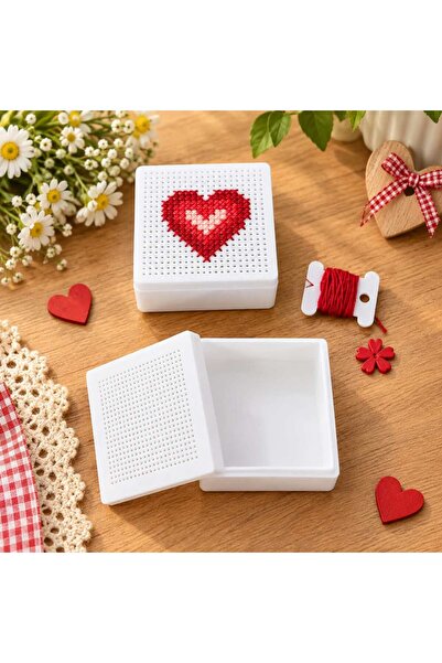 Genel Markalar KENDİN YAP (DIY) 3D TAKI KUTUSU KANAVİÇE NAKIŞ KİTİ SETİ